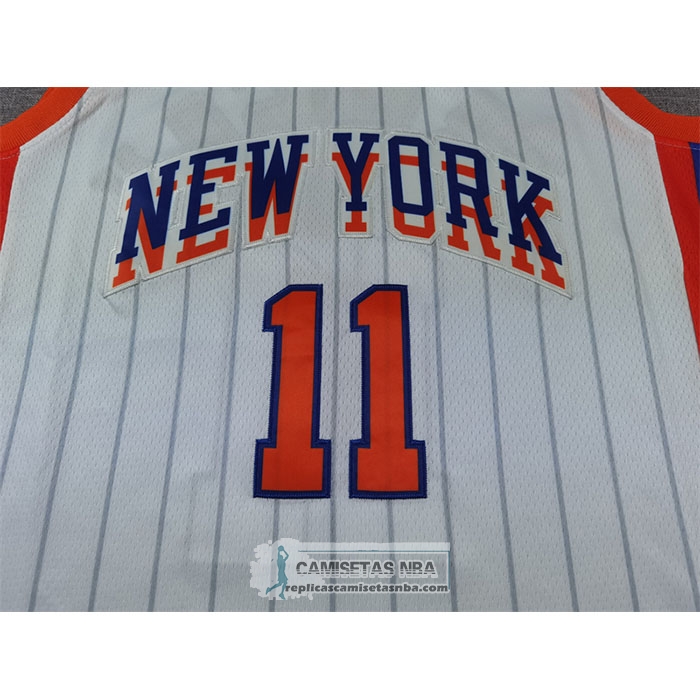 Camiseta New York Knicks Jalen Brunson NO 11 Ciudad 2024-25 Blanco
